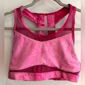 HOT PINK TIE DYE ZYIA SPORTS BRA